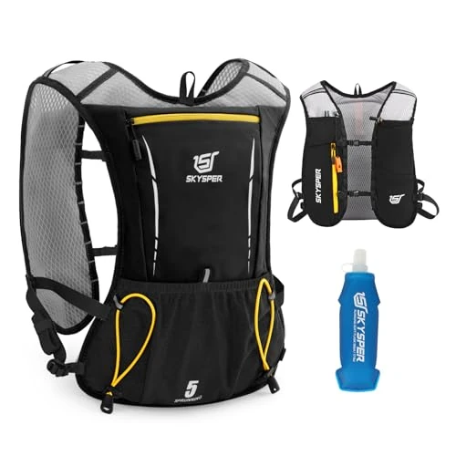 Oferta limitowana: SKYSPER Hydration Running Kamizelka 5L, torba szlakowa z miękką butelką 500 ml do biegania, maratonu, szlaku, wędrówek, kobiet i mężczyzn z 193.33 zł na 193.33 zł (oszczędź 0.00%)