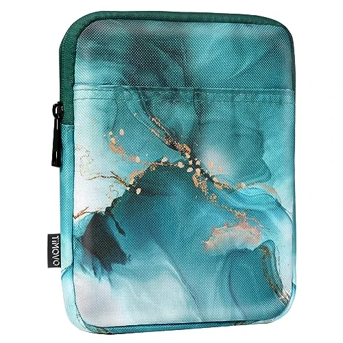 TiMOVO 6-7 Inch Sleeve Case voor All-New Kindle Paperwhite en Kindle Colorsoft Signature Edition, Kindle E-Reader/Kindle Oasis Beschermende Sleeve Cover Pouch Tas Draagtas, Cloud Pauw Blauw