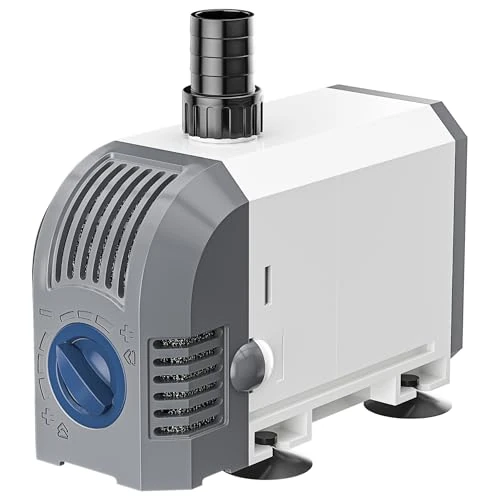 Offre limitée : everfarel Pompe Pour Bassin 35W 2000L/H Pompe d'aquarium silencieuse Pompe de bassin réglable avec câble de 2m pour aquarium, rocaille, fontaine, systèmes hydroponiques HJ-2201 de 21.99 € à 16.99 € (23% de remise)