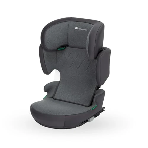 Bebeconfort RoadFix i-Size, Kindersitzerhöhung mit Rückenlehne, 3,5–12 Jahre (100–150 cm), Isofix Kindersitz, Klappbar, Leicht (4,4 kg), 14 Kopfstützenpositionen, Gepolsterter Sitz, Tinted Graphite