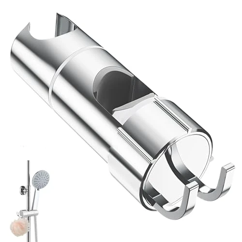 Offerta a tempo: SURFOU Supporto Soffione Doccia Regolabile, Porta Doccino asta 25mm Barra, Saliscendi Staffa Doccetta Reggi, Showerhead Holder Reggi con Gancio Orientabile Bagno - 37% da 9.99 € a 6.25 €