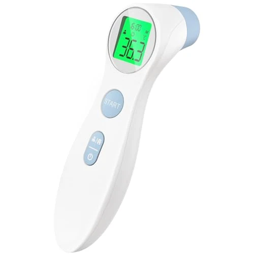 Limitiertes Angebot: Fieberthermometer für Babys, Kinder und Erwachsene, kontaktloses Stirnthermometer Infrarot Thermometer mit sofortiger genauer Ablesung, Fieberalarm von 19.99 EUR auf 19.99 EUR (Spare 0%)