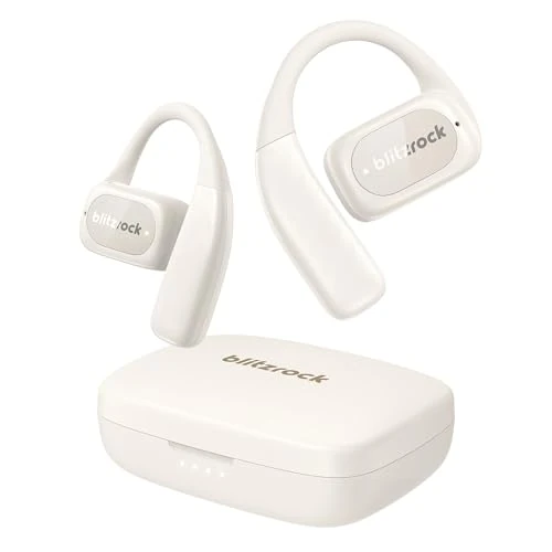 BlitzRock Open Ear hoofdtelefoon Bluetooth 8,1 g, wit