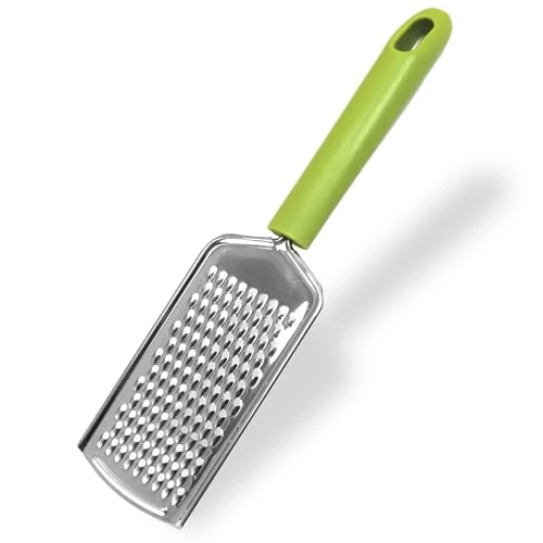 Fackelmann Grattugia da tavola con manico in plastica riciclata certificata GRS, materiale parte funzionale in acciaio inox, dimensioni 25 x 5.5 x 1.5 cm