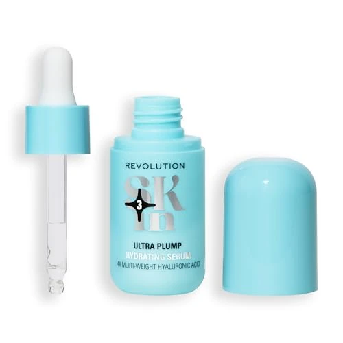 Offerta a tempo: Revolution SKin, Ultra Plump Hydrating Serum, Siero Idratante a Lunga Durata con Acido Ialuronico, Vegano e Cruelty-Free, 30ml - 48% da 10.99 € a 5.70 €