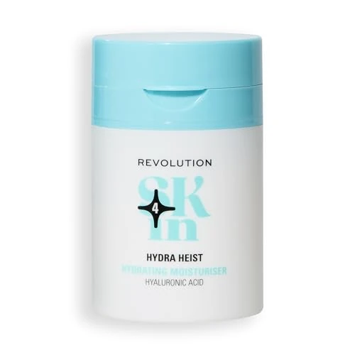 Offerta a tempo: Revolution SKin, Hydra Heist Hydrating Moisturiser, Crema Idratante Leggera con Acido Ialuronico, Vegana e Cruelty-Free, 50ml - 41% da 10.99 € a 6.51 €