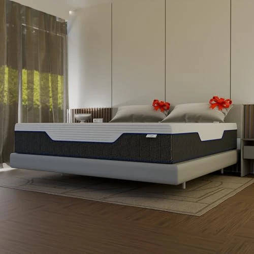 OlimpoFLEX Pascià, Doppelbettmatratze 190 x 200 cm, aus Memory-Schaum, Höhe 30 cm, orthopädisch, mit 1600 Taschenfedern, 7 Zonen, mit abnehmbarem Bezug und 2 gratis Kissen, hergestellt in Italien