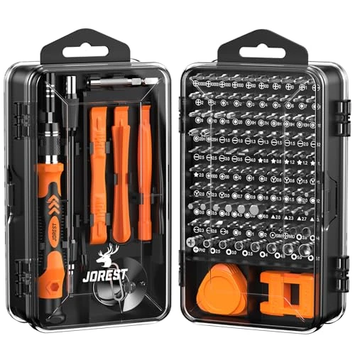 Oferta limitada: JOREST 117 en 1 set de Destornilladores de Precisión Magnéticos Profesionales, Kit de Reparación Portátil con Torx T5 T6 T8 T9, para Macbook, PC,Switch, PS4, PS5, Gafas, Relojes, Laptop, Xbox de 18.99 EUR a 18.99 EUR (ahorro 0%)
