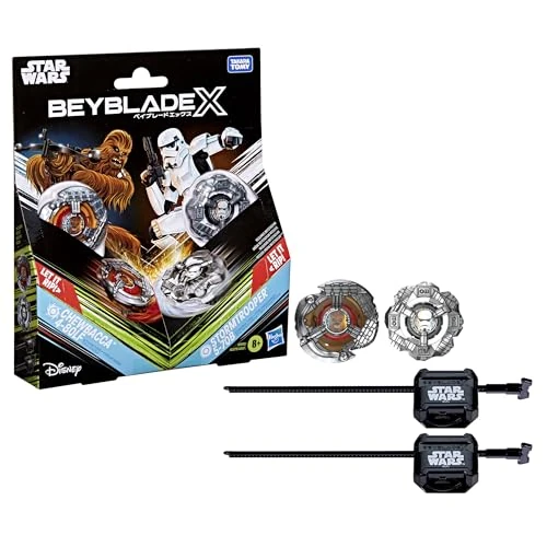 Hasbro Beyblade X und Star Wars Collab, Chewbacca 4-80LF vs. Sturmtruppler 5-70B