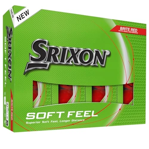 Offre limitée : Srixon Soft Feel Brite - Balles de Golf Haute visibilité et Toucher Ultra-Doux | Distance Longue et trajectoire Stable| Spin contrôlé et repérage Rapide | Orange/Rouge/Vert de 27.80 EUR à 16.68 EUR (remise 40%)