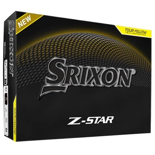 Srixon Z-Star 9 – Hochleistungs-Golfball | Extreme Reichweite & Spin | FastLayer DG Core 2.0 Kern | Spin Skin+ Beschichtung | Weiche Kontrolle & Haptik | Erhältlich in Weiß & Tour Gelb