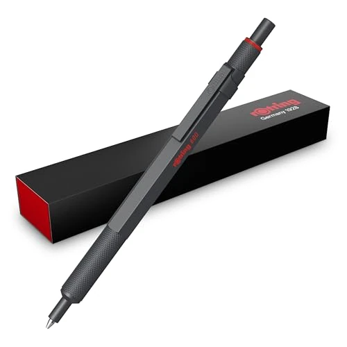Zeitlich begrenztes Angebot: rOtring 600 Kugelschreiber | Mittlere Spitze | Schwarze Tinte | Stift mit Vollmetallschaft | Steingrau | Rutschfeste, gerändelte Griffzone und Sechskantschaft | Nachfüllbar von 31.90 € auf 22.59 € (29% Rabatt)