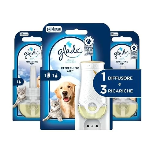 Offerta a tempo: Glade Deodorante per Ambienti, Fragranza PET, 1 Base + (3x20 ml) - 30% da 12.87 € a 8.99 €