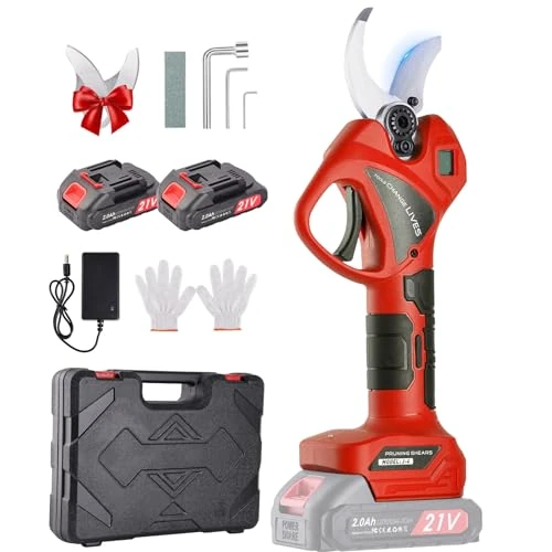 Oferta limitada: Tijeras de Podar Eléctricas: Tijeras de Podar Bateria con apertura ajustable de 45mm a 30mm, 2 baterías de 2000mAh, SK7 de Alta, Tijeras de podar Podadora Eléctrica - Podadora Eléctrica Profesional de 69.00 € a 69.00 € (ahorro 0.00%)