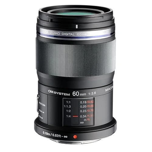 Offerta a tempo: OM SYSTEM M.Zuiko Digital ED 60mm F2.8 Obiettivo macro,ottica Micro Quattro Terzi di alta qualità,resistente alla polvere e agli schizzi,leggero,per natura e ritratti,adatto a tutte le fotocamere MFT - 5% da 549.00 € a 521.57 €