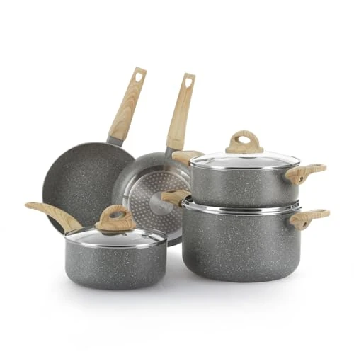 Pannenset 8-delig Mrs Wood