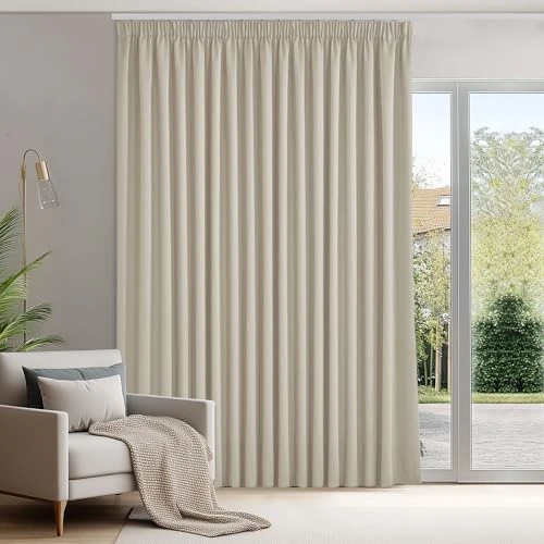 Offerta a tempo: Deconovo Tende Oscuranti per Interni con Fettuccia, 1 Pannello, 300x175 cm - 45% da 38.99 € a 21.62 €
