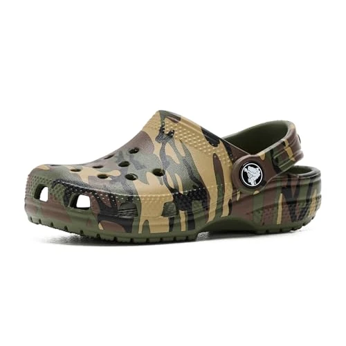 Offre limitée : Crocs Mixte Enfant Classic Camouflage Clog T, Army Green Multi, 25/26 EU de 39.99 € à 29.99 € (25% de remise)