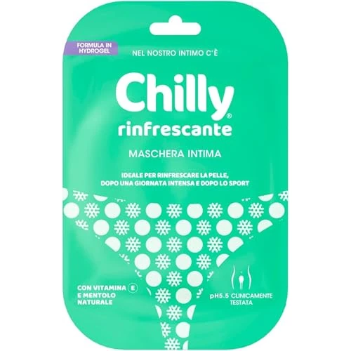 Offerta a tempo: Chilly, Maschera Rinfrescante per le Parti Intime Femminili, Formula in Hydrogel, Con Vitamina E e Mentolo naturale, Dopo una giornata intensa, Dopo lo sport, Formula a pH5.5, Clinicamente Testata - 30% da 5.69 € a 3.99 €