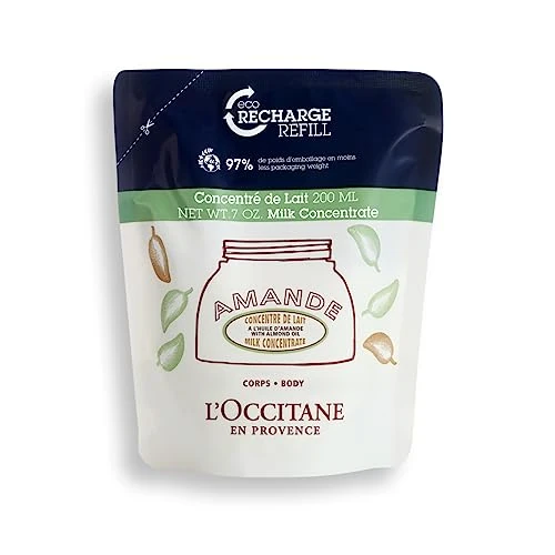 Offerta a tempo: L'OCCITANE - Ricarica Latte Concentrato per il Corpo alla Mandorla - 200 ml - Made in France - 17% da 42.00 € a 34.78 €