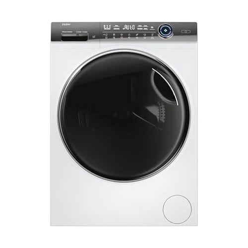 Haier i-pro Serie 7 Plus, Waschmaschine mit Frontlader, 10 kg, freistehend, Klasse A-10%, 1400 Umdrehungen, Dampfoption, 14 Programme, App hon, Smart Dosing, HxBxT 85 x 60 x 58 cm, weiß - HW100-B1497