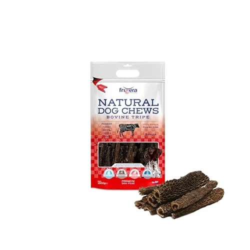 Tijdelijke aanbieding: Frigera Pens 1000g - Rundvlees, Natuurlijke Hondensnacks, Eiwitrijk, Gluten- en Graanvrij, Zonder Toevoegingen van 16.60 € naar 16.60 € (0.00% korting)