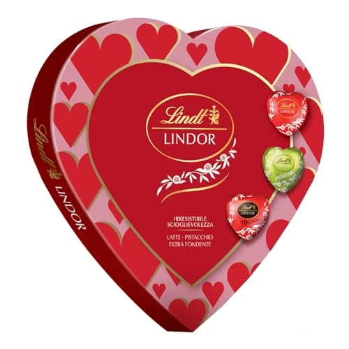 Offerta a tempo: Lindt San Valentino Scatola Regalo a Forma di Cuore Assortita con cioccolatini Lindor, Formato 178 g - 10% da 15.99 € a 14.39 €