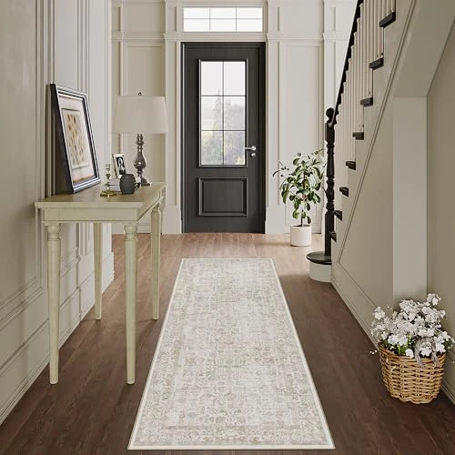 Offerta a tempo: HUGEAR Tappeto Corridoio 60x180cm Vintage Marrone Lungo - 42% da 34.71 € a 20.11 €