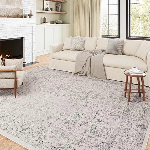 Oferta limitada: HUGEAR Alfombra Salon Gris Antideslizante Alfombras Lavables en Lavadora Tapetes para Sala 200x300cm Habitacion Dormitorio Comedor Flor Vintage Grande Tapete Pelo Corto tapete Quarto de 129.99 € a 129.99 € (ahorro 0.00%)