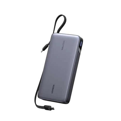 Zeitlich begrenztes Angebot: UGREEN Nexode Power Bank 25000mAh 165W mit 2 Integrierten USB-C Kabeln von 79.99 € auf 56.98 € (29% Rabatt)