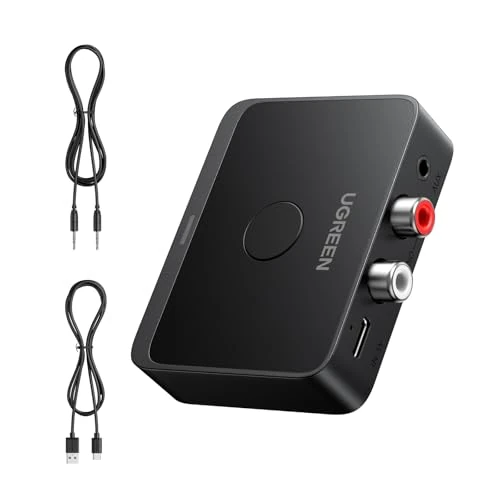 Offre limitée : UGREEN Récepteur Bluetooth 6.0 LDAC Adaptateur Audio Bluetooth pour Chaîne HiFi EDR Technologie avec 2RCA et 3.5mm Double Connexion Haut-Parleur Amplificateur Phone Faible Latence de 22.49 € à 20.99 € (7% de remise)
