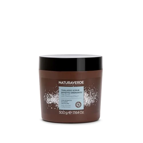 NATURAVERDE | Scrub Marin Drainant à l'Extrait de Café Recyclé, 500 ml