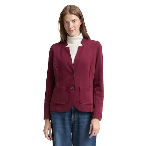 Oferta limitada: TOM Tailor Blazer para Mujer, 1038703, 16427-rojo Burdeos, XXS, 16427 - Rojo Burdeos, XXS de 59.99 € a 37.18 € (ahorro 38%)