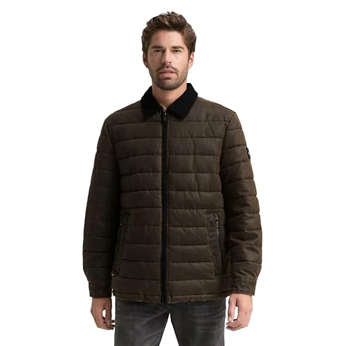 Offre limitée : TOM TAILOR Veste pour Homme 1048277 38836 Marron foncé, Taille L, 38836 - Marron foncé mélangé, L de 49.43 € à 49.43 € (0.00% de remise)