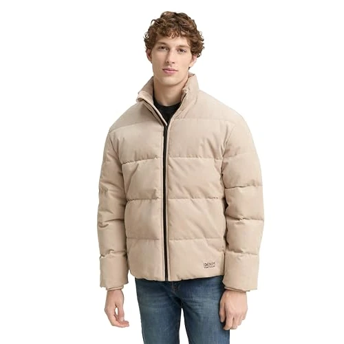 Offerta a tempo: TOM TAILOR Denim Uomo 1046916 Giacca 11032 Anacardi Beige, M, 11032 - Anacardi Beige, M - 0.00% da 29.36 € a 29.36 €