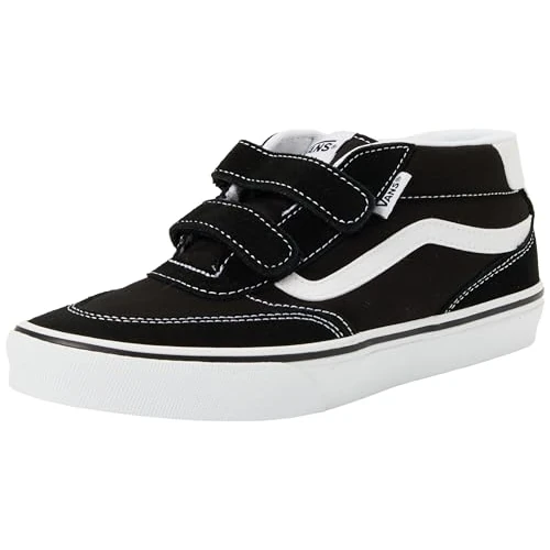 Offerta a tempo: Vans Brooklyn Mid V Sneaker, Nero/Bianco, Taglia 38, Nero e Bianco, 38 EU - 5% da 32.50 € a 30.88 €