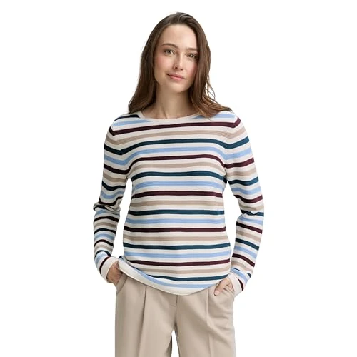 Offerta a tempo: TOM TAILOR Maglione da Donna, 38576 - Maglia ottomana Color tè, S - 0.00% da 32.67 € a 32.67 €