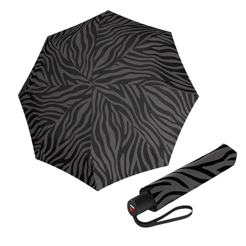Knirps Taschenschirm A.200 Medium Duomatic zebra - black