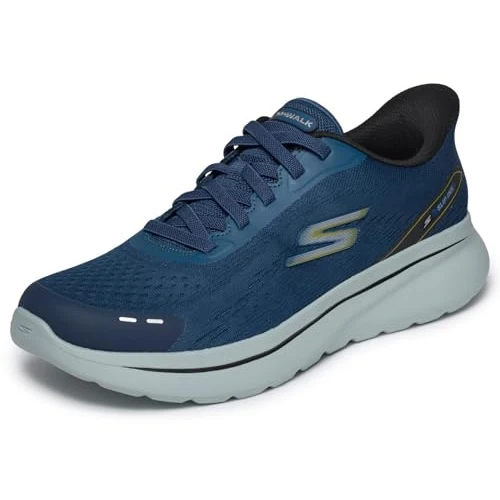 Offerta a tempo: Skechers Uomo Go Walk Arch Fit N-Joy Nobend Slip-In ALLENATRICE, Navy Textile, 42 EU - 0.00% da 99.95 € a 99.95 €