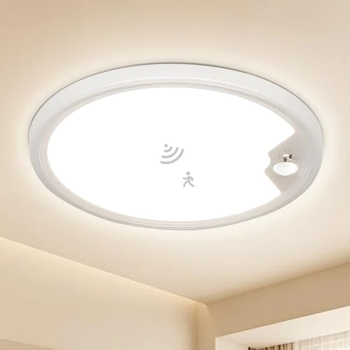 Offerta a tempo: EASY EAGLE Plafoniera LED con Sensore di Movimento, 22CM 3000K-6500K - 37% da 25.99 € a 16.28 €