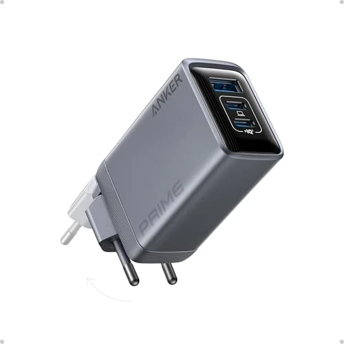 Offerta a tempo: Anker Caricatore USB C 100W Prime GaN, Pieghevole e Compatto, 3 Porte GaN, per iPhone 17 Pro Max Air/Serie 16-12, MacBook, iPad, Samsung S25 Ultra/S24/S23 e Altri - 6% da 49.88 € a 46.99 €