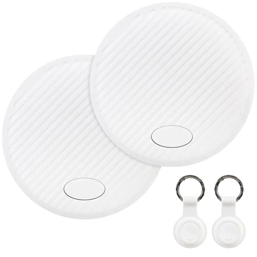 Offerta a tempo: Smart Tracker Tag - 2 Pezzi Smart Tag compatibile con "Apple Dov'è" (Solo iOS), con Custodia Protettiva IP68 Impermeabile Trova Chiavi, Localizzatori Bluetooth per Bici/Valigia/Borsa/Wallet/Cani - 0.00% da 10.99 € a 10.99 €