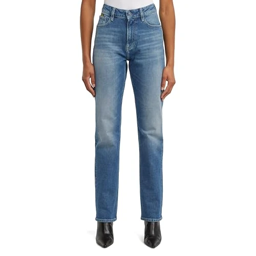 Limited-time offer: G-STAR Women's Iggie Straight Wmn Jeans, Multicoloured (Faded Antalya Blue D27704-e106-h439), 30W x 30L from 121.20 £ to 121.20 £ (save 0.00%)
