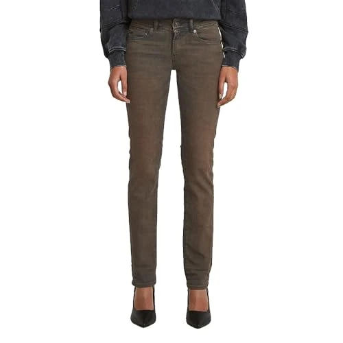 Oferta limitada: G-STAR Midge Slim Straight Jeans, Jeans para Mujer, Multicolor (Antique Faded Sepia Grey D26424-D842-H556), 31W / 30L de 103.90 € a 27.86 € (ahorro 73.19%)