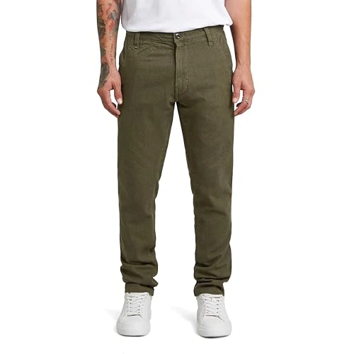 Limited-time offer: G-STAR 8719965012981 Bronson 3.0 Slim Chino, Green (Dark Olive Gd D26336-e069-c793), 29 W/32 L from 61.20 £ to 31.26 £ (save 48.92%)