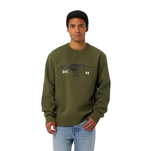 G-STAR Running Dog Back Gr R SW Felpa, Verde (Shadow Olive D27095-d733-b230), L Uomo