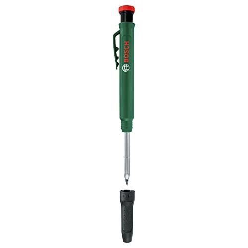 Offerta a tempo: Bosch matita per fori profondi (matita per fori profondi intelligente e robusta per eseguire marcature su pietra, legno, carta e molteplici materiali; temperino integrato) - 0.00% da 9.10 € a 9.10 €