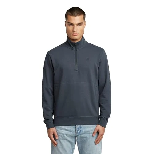 Limited-time offer: G-STAR Men's Nifous Half Zip Sweater, Blue (India Ink D26305-d566-h392), M from 65.99 GBP to 65.99 GBP (save 0%)