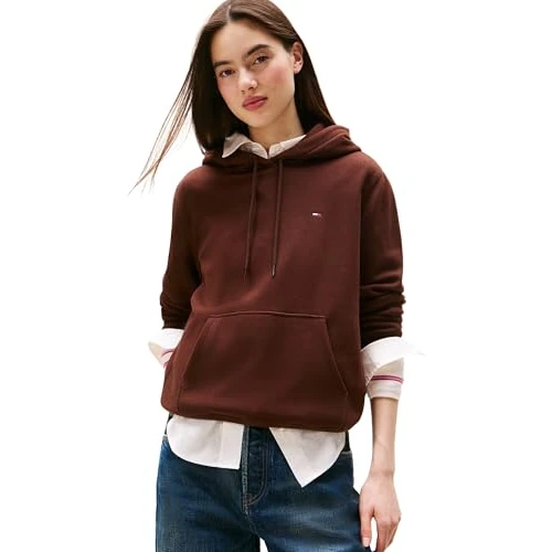 Offerta a tempo: Tommy Jeans Tjw Reg S Flag Hoodie Dw0Dw19958, Felpa con Cappuccio — 20% da 79,90 € a 63,95 €
