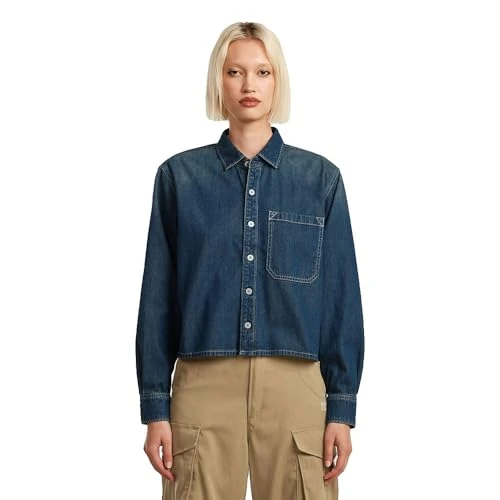 Offerta a tempo: G-STAR Boxy Relaxed 1-Pocket Long Sleeve Shirt per Donna - 0.00% da 31.60 € a 31.60 €